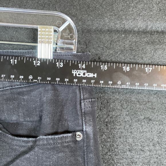 Uniqlo Womens Jeans Black Denim High Rise Ankle Cotton Polyester Blend Stretch 4 - Picture 8 of 13